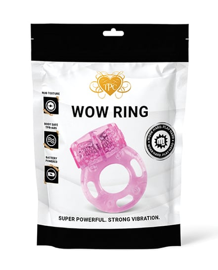 Wow Ring Vibrating Cock Ring – Pink by The Pleasure Company product image
