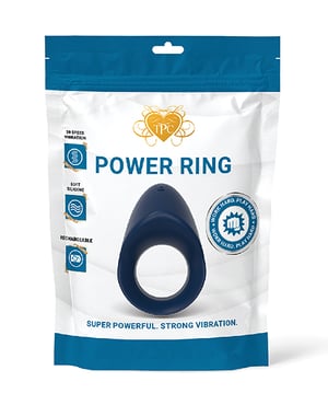 Power Ring Vibrating Cock Ring – Blue by The Pleasure Company product image