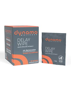 Dynamo Wellness Delay Wipe 4% – 18 Pack by Screaming O product image