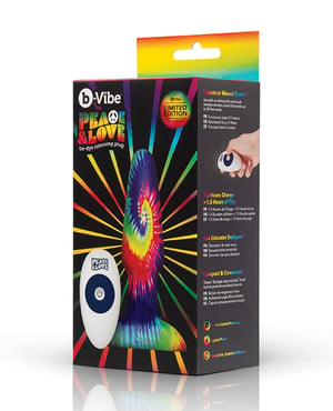 b-Vibe Peace & Love Tie-Dye Rimming Plug – Special Edition by b-vibe product image