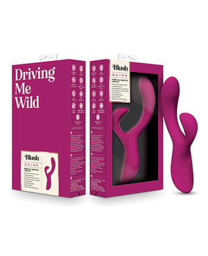 Blush Quinn Rabbit Vibrator – Burgundy by Blush Novelties product image
