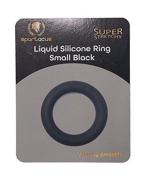 Spartacus Liquid Silicone Cock Ring Small – Black by Spartacus product image