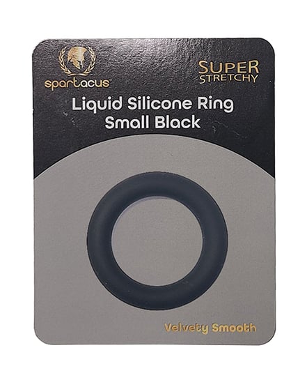 Spartacus Liquid Silicone Cock Ring Small – Black by Spartacus product image