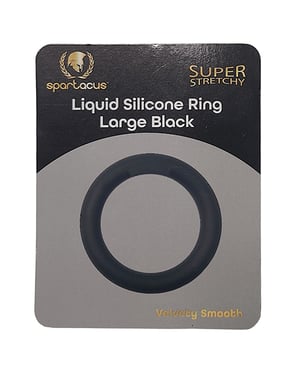 Spartacus Liquid Silicone Cock Ring Large – Black by Spartacus product image