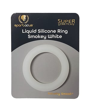Spartacus Liquid Silicone Cock Ring – Smokey White by Spartacus product image