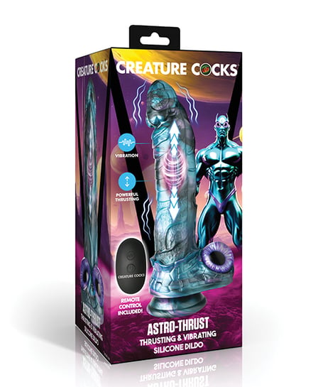 Creature Cocks – Astro-Thrust Thrusting & Vibrating Silicone Dildo by Creature Cocks product image