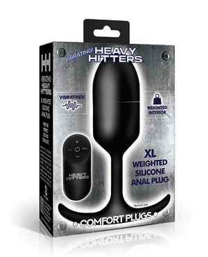 Heavy Hitters – Vibrating Weighted Silicone Anal Plug – Extra Large by Heavy Hitters product image