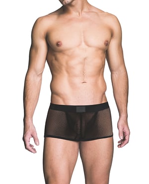 Prowler RED Fishnet Ass-less Trunk – Black SM by Prowler product image