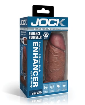 Curve Toys Jock Silicone Penis Extension Sleeve – Dark by Jock product image