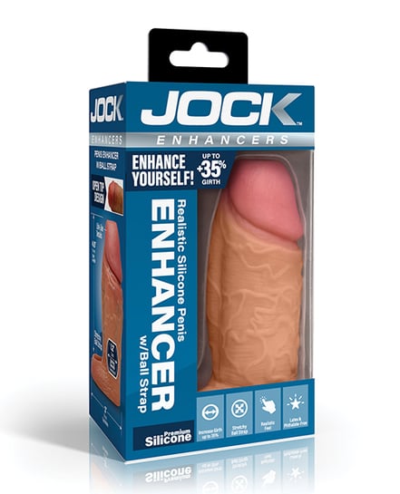 Curve Toys Jock Silicone Penis Extension Sleeve – Medium by Jock product image