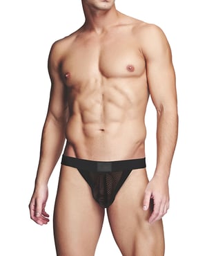 Prowler RED Fishnet Ass-less Jock – Black XL by Prowler product image