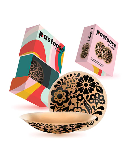 Pastease HALOS Silicone Floral Nipple Covers w/Travel Box – Bloom D+ Cup 10 or More Uses by Pastease product image