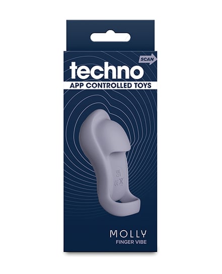 Techno Molly App Controlled Finger Vibe – Gray by Techno product image