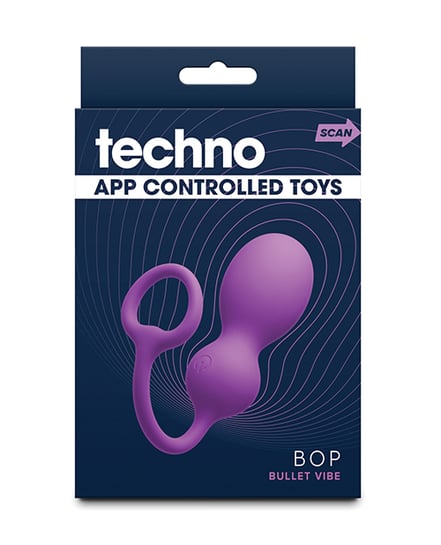 Techno Bop Butt Plug w/Cock Ring – Violet by Techno product image