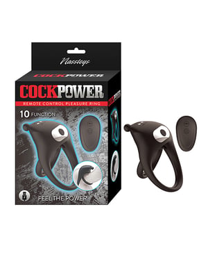 Cockpower Remote Control Pleasure Ring – Black by Nasstoys product image
