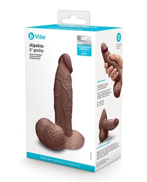 b-Vibe Slipskin 6″ Girthy – Brown by b-vibe product image