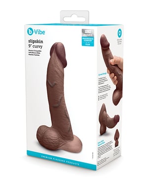 b-Vibe Slipskin 9″ Curvy – Brown by b-vibe product image