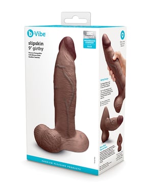 b-Vibe Slipskin 9″ Girthy – Brown by b-vibe product image