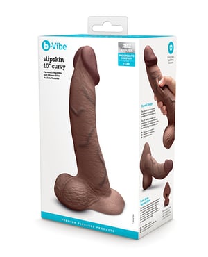 b-Vibe Slipskin 10″ Curvy – Brown by b-vibe product image