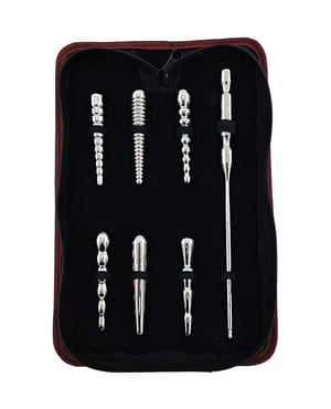 Rouge Stainless Steel Penis Plug Set of 6 – Silver by Rouge product image