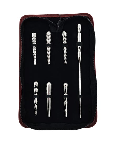 Rouge Stainless Steel Penis Plug Set of 6 – Silver by Rouge product image
