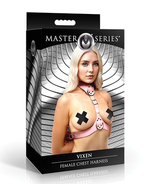 Vixen Female Chest Harness – Pink by Master Series product image
