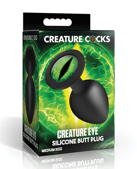 Creature Eye Green Eye Silicone Butt Plug – Medium by Creature Cocks product image