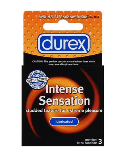 Durex Intense Sensation Condoms – Box of 3 by Durex product image