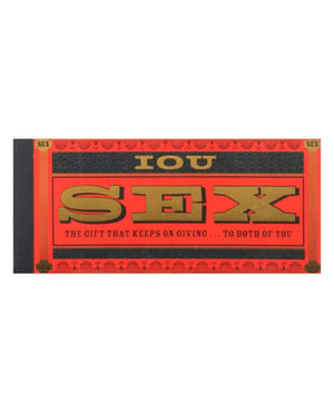 I.O.U Sex Checks Coupon Book by Hachette Book Group product image
