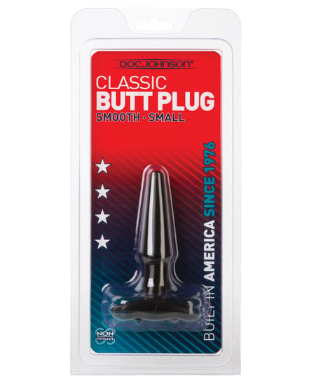 Classic Butt Plug – Small Black by Doc Johnson product image