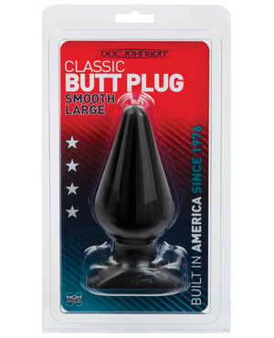 Classic Butt Plug – Large Black by Doc Johnson product image