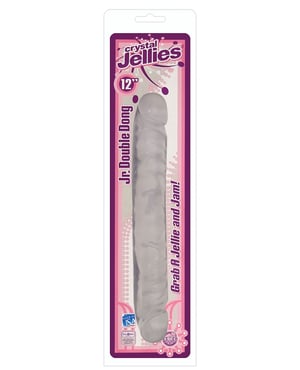 Crystal Jellies 12″ Jr. Double Dong – Clear by Crystal Jellies product image