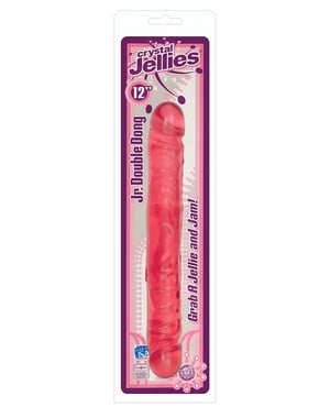 Crystal Jellies 12″ Jr. Double Dong – Pink by Crystal Jellies product image