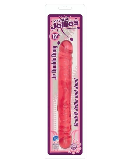 Crystal Jellies 12″ Jr. Double Dong – Pink by Crystal Jellies product image