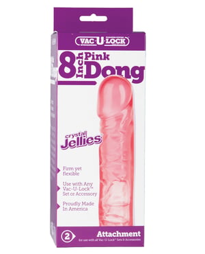 Vac-U-Lock 8″ Crystal Jellie Pink by Vac-U-lock product image