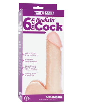 Vac-U-Lock 6″ Realistic – White by Vac-U-lock product image