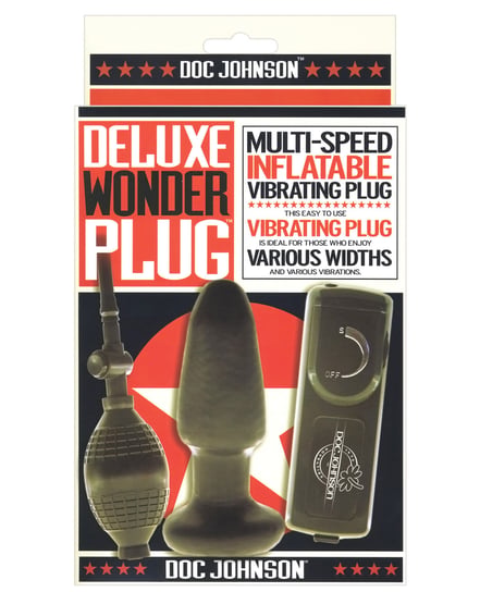 Deluxe Wonder Plug Inflatable Vibrating Butt Plug – Multi Speed by Wonder Plug product image