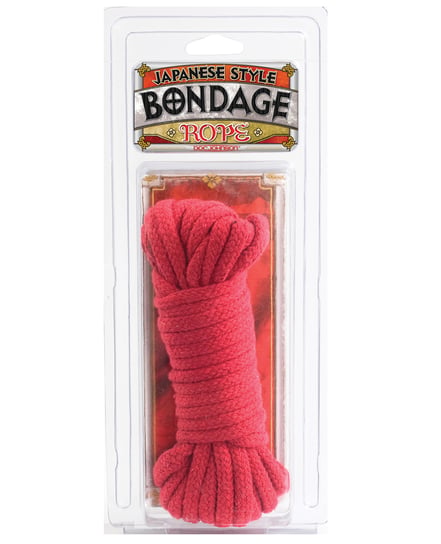 Japanese Style Bondage Cotton Rope – Red by Doc Johnson product image
