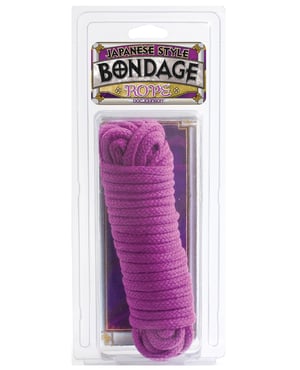 Japanese Style Bondage Cotton Rope – Purple by Doc Johnson product image