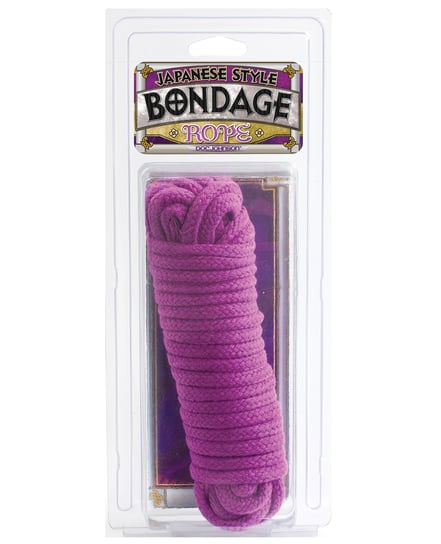 Japanese Style Bondage Cotton Rope – Purple by Doc Johnson product image