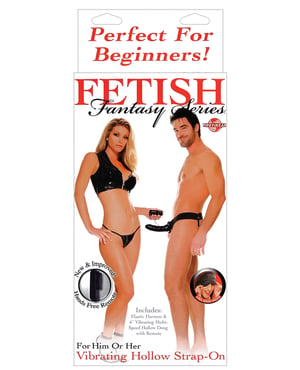Fetish Fantasy Series for Him or Her Vibrating Hollow Strap-On – Black by Fetish Fantasy Series product image