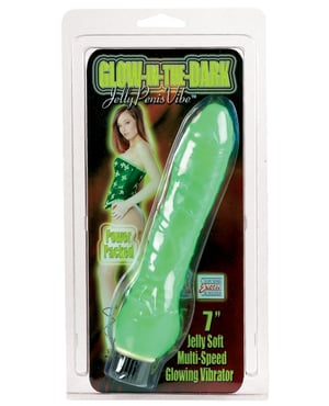 Glow In The Dark 7″ Jelly Penis Vibe by Playful Dongs product image