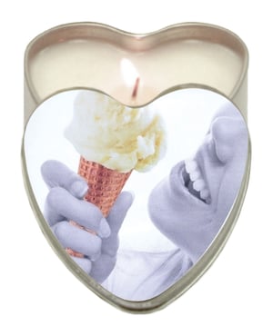 Earthly Body Suntouched Hemp Edible Candle – 4.7 oz Heart Tin Vanilla by Earthly Body product image