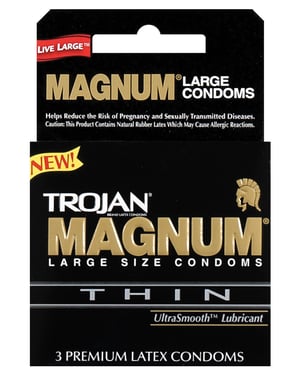 Trojan Magnum Thin Condoms – Box of 3 by Trojan product image