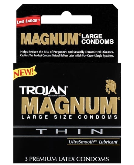 Trojan Magnum Thin Condoms – Box of 3 by Trojan product image