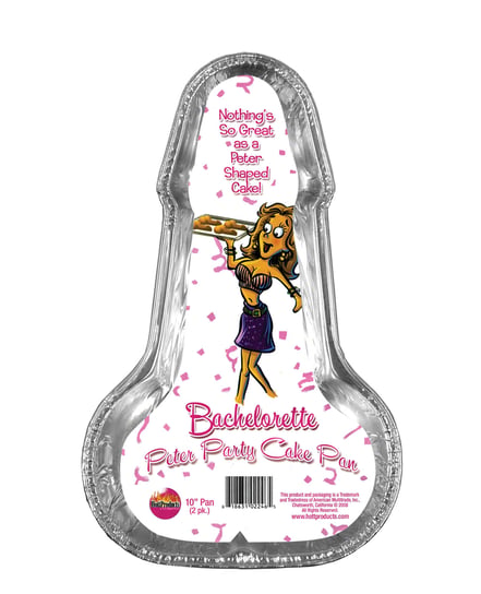 Bachelorette Disposable Peter Party Cake Pan Medium – Pack of 2 by Bachelorette Party product image