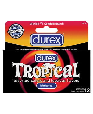 Durex Tropical Color & Scents Condoms – Box of 12 by Durex product image