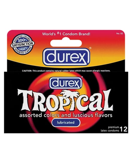 Durex Tropical Color & Scents Condoms – Box of 12 by Durex product image