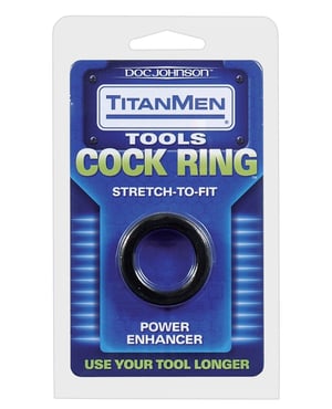 Titanmen Tools Cock Ring – Black by Titanmen product image