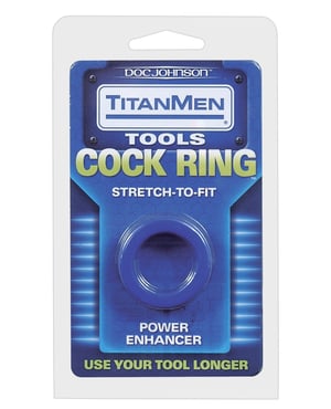 Titanmen Tools Cock Ring – Blue by Titanmen product image
